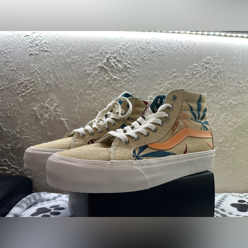 Vans Sk8-Hi Reissue "Positive Vibrations" Hemp 420 High Top Men’s 7 Women’s 8.5